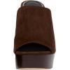 imageFSJ Women Open Toe Mules Platform Clogs Block High Heel Slides Sandal Wooden Chunky Heel Casual Summer Dressy Slippers Shoes Size 416 USCoffee