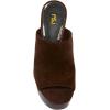 imageFSJ Women Open Toe Mules Platform Clogs Block High Heel Slides Sandal Wooden Chunky Heel Casual Summer Dressy Slippers Shoes Size 416 USCoffee