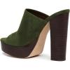 imageFSJ Women Open Toe Mules Platform Clogs Block High Heel Slides Sandal Wooden Chunky Heel Casual Summer Dressy Slippers Shoes Size 416 USOlive Green
