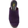 imageFSJ Women Open Toe Mules Platform Clogs Block High Heel Slides Sandal Wooden Chunky Heel Casual Summer Dressy Slippers Shoes Size 416 USPurple