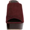 imageFSJ Women Open Toe Mules Platform Clogs Block High Heel Slides Sandal Wooden Chunky Heel Casual Summer Dressy Slippers Shoes Size 416 USRed