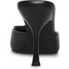 imageFSJ Women Pointed Closed Toe Stiletto High Heel Mules Sandals Slip On Strappy Bow Backless Casual Summer Dress Slipper Size 415 USBlack