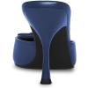 imageFSJ Women Pointed Closed Toe Stiletto High Heel Mules Sandals Slip On Strappy Bow Backless Casual Summer Dress Slipper Size 415 USBlue