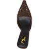 imageFSJ Women Pointed Closed Toe Stiletto High Heel Mules Sandals Slip On Strappy Bow Backless Casual Summer Dress Slipper Size 415 USBrown