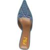 imageFSJ Women Pointed Closed Toe Stiletto High Heel Mules Sandals Slip On Strappy Bow Backless Casual Summer Dress Slipper Size 415 USDenim