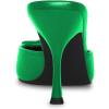 imageFSJ Women Pointed Closed Toe Stiletto High Heel Mules Sandals Slip On Strappy Bow Backless Casual Summer Dress Slipper Size 415 USGreen