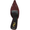 imageFSJ Women Pointed Closed Toe Stiletto High Heel Mules Sandals Slip On Strappy Bow Backless Casual Summer Dress Slipper Size 415 USMaroon