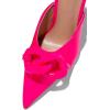 imageFSJ Women Pointed Toe Chain Stiletto Heels Slide Mules Dress Patent Leather Slip On Loafer Party Heeled Sandals Shoes Size 415 USDeep Pink