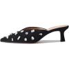imageFSJ Women Retro Crystal Rhinestone Pointed Toe Slip on Kitten Heel Mules Low Heel Pumps Slide Slipper Girls Party Classic Outfit Sandals Size 415 USBlack