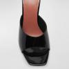 imageFSJ Women Square Open Toe Mules Slip On Chic Crystal Flared Heel Sildes Sandals Backless Fashion Wedding Dress Slipper Shoes Size 416 USBlack