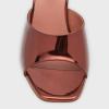 imageFSJ Women Square Open Toe Mules Slip On Chic Crystal Flared Heel Sildes Sandals Backless Fashion Wedding Dress Slipper Shoes Size 416 USBrown