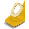 imageFSJ Women Square Open Toe Thong High Heel Sandals Gold Detail Chain Heel Flip Flops SlipOn Summer Mules Comfortable Sexy Slippers Size 416 USYellow