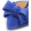imageFSJ Women Stylish High Heels Mule Sandals Pointed Toe Bowknot Stilettos Slide Shoes Size 415 USBlue