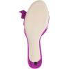 imageFSJ Women Summer Slip On Heeled Sandal Open Toe Bows Patent Cutout Ladies Dress Slide Slippers Size 415 USPurple
