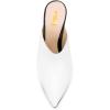 imageFSJ Women Basic Pointed Toe Mules Stiletto Heels Sandals Slip On Evening Party Shoes Size 415 USWhiteBlack