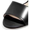 imageFSJ Women Casual Peep Toe Mule Sandals Stiletto High Heels Party Evening Shoe Size 415 M USBlack
