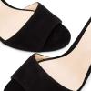imageFSJ Women Casual Peep Toe Mule Sandals Stiletto High Heels Party Evening Shoe Size 415 M USBlacksuede