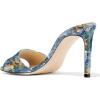 imageFSJ Women Casual Peep Toe Mule Sandals Stiletto High Heels Party Evening Shoe Size 415 M USBlue Multi