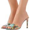 imageFSJ Women Casual Peep Toe Mule Sandals Stiletto High Heels Party Evening Shoe Size 415 M USDrift Sand
