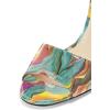 imageFSJ Women Casual Peep Toe Mule Sandals Stiletto High Heels Party Evening Shoe Size 415 M USDrift Sand