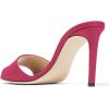 imageFSJ Women Casual Peep Toe Mule Sandals Stiletto High Heels Party Evening Shoe Size 415 M USFuchsia