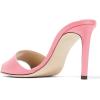 imageFSJ Women Casual Peep Toe Mule Sandals Stiletto High Heels Party Evening Shoe Size 415 M USLightpink