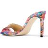 imageFSJ Women Casual Peep Toe Mule Sandals Stiletto High Heels Party Evening Shoe Size 415 M USPink Multi