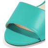 imageFSJ Women Casual Peep Toe Mule Sandals Stiletto High Heels Party Evening Shoe Size 415 M USTurquoise