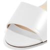 imageFSJ Women Casual Peep Toe Mule Sandals Stiletto High Heels Party Evening Shoe Size 415 M USWhite