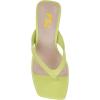 imageFSJ Women Flip Flops Sandals Metal Kitten Heel Square Open Toe Slip On Thong Dress Party Slippers Sexy Heeled Slide Mules Size 415 USGreen