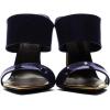 imageFSJ Women Sexy Double Strap Gold Slim High Heels Sandals Open Toe Slip On Slide Mules Size 415 USDeep Blue