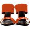 imageFSJ Women Sexy Double Strap Gold Slim High Heels Sandals Open Toe Slip On Slide Mules Size 415 USOrange