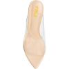 imageFSJ Women Transparent Peep Toe Thin High Heel Mules Slip on Sandals Slide Slippers Stiletto Clogs Shoes Size 415 USNude