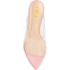 imageFSJ Women Transparent Peep Toe Thin High Heel Mules Slip on Sandals Slide Slippers Stiletto Clogs Shoes Size 415 USPink