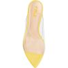 imageFSJ Women Transparent Peep Toe Thin High Heel Mules Slip on Sandals Slide Slippers Stiletto Clogs Shoes Size 415 USYellow