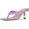 imageFSJ Women Flip Flops Sandals Metal Kitten Heel Square Open Toe Slip On Thong Dress Party Slippers Sexy Heeled Slide Mules Size 415 USPurple