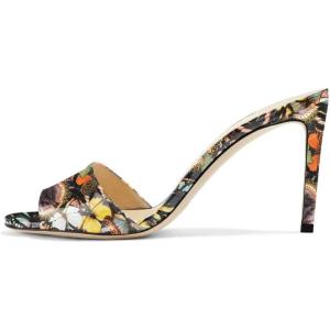 imageFSJ Women Casual Peep Toe Mule Sandals Stiletto High Heels Party Evening Shoe Size 415 M USButterfly