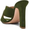 imageFSJ Women Chic Open Toe Platform Chunky High Heel Mules Sandals Crossover Strap Slide Shoes Size 415 USOlive12 Cm
