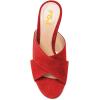 imageFSJ Women Chic Open Toe Platform Chunky High Heel Mules Sandals Crossover Strap Slide Shoes Size 415 USRed12 Cm