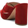 imageFSJ Women Chic Open Toe Platform Chunky High Heel Mules Sandals Crossover Strap Slide Shoes Size 415 USRed8 Cm