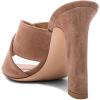 imageFSJ Women Chic Open Toe Platform Chunky High Heel Mules Sandals Crossover Strap Slide Shoes Size 415 USTaupe12 Cm