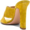 imageFSJ Women Chic Open Toe Platform Chunky High Heel Mules Sandals Crossover Strap Slide Shoes Size 415 USYellow12 Cm