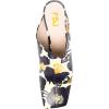 imageFSJ Women Closed Squared Toe Mules Slip On Chunky Mid High Heels Backless Sandals Summer Casual Nightclub Shoes Size 415 USFlower2