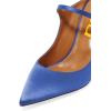imageFSJ Women Cute Slip On Mules Pointed Toe Pumps Stiletto Heels Mary Jane Sandals Shoes Size 415 USBlue