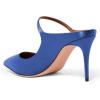 imageFSJ Women Cute Slip On Mules Pointed Toe Pumps Stiletto Heels Mary Jane Sandals Shoes Size 415 USBlue