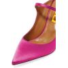 imageFSJ Women Cute Slip On Mules Pointed Toe Pumps Stiletto Heels Mary Jane Sandals Shoes Size 415 USFuchsia