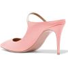 imageFSJ Women Cute Slip On Mules Pointed Toe Pumps Stiletto Heels Mary Jane Sandals Shoes Size 415 USPink