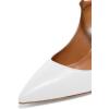 imageFSJ Women Cute Slip On Mules Pointed Toe Pumps Stiletto Heels Mary Jane Sandals Shoes Size 415 USWhite