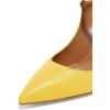 imageFSJ Women Cute Slip On Mules Pointed Toe Pumps Stiletto Heels Mary Jane Sandals Shoes Size 415 USYellow
