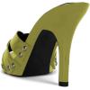 imageFSJ Women Fashion Open Toe Stiletto High Heel Mules Studded Slip On Summer Causal Sandal Slide Shoes Size 415 USOvile